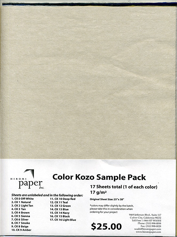 Color Kozo Sample Pack